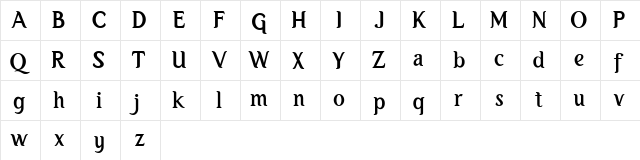 Itikaf FREE Regular  glyph index