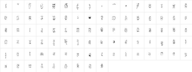 Angry bitch Shut up!  glyph index