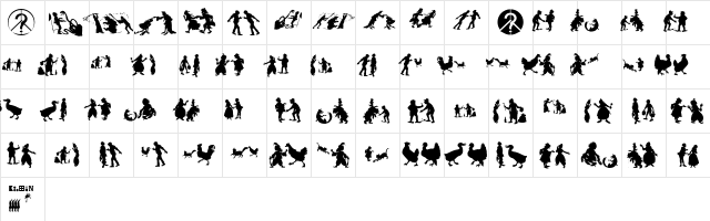 PeaceOnEarth Regular  glyph index