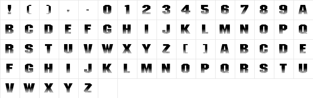 InvisibleKiller Regular  glyph index
