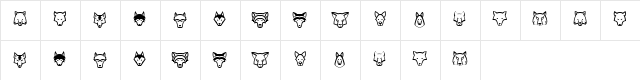 Wolves Regular  glyph index