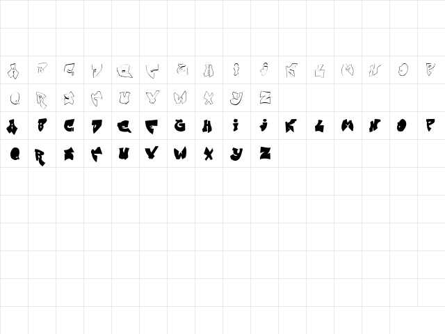 Zit Graffiti Regular  glyph index