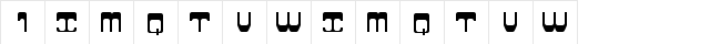 Lavomatic 2000 Plain Regular  glyph index