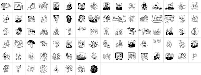 NewAliens Regular  glyph index