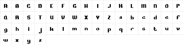 Rosewell Regular  glyph index
