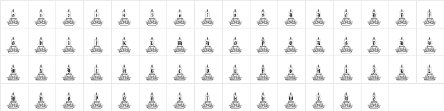 pf_xmas candle Regular  glyph index