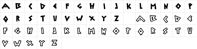 Uylus Regular  glyph index