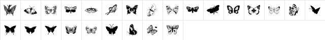 ryp_butterfly2 Regular  glyph index
