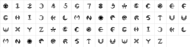 KOTAK KOTAK Regular  glyph index