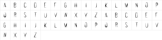 Feral Regular  glyph index