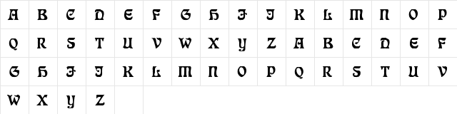 Pepin Press Caps-FA238 Regular  glyph index