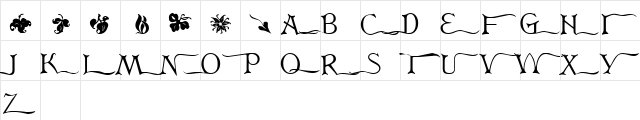 DearbornInitials Normal  glyph index