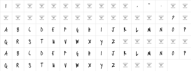 black jacket boys Regular  glyph index