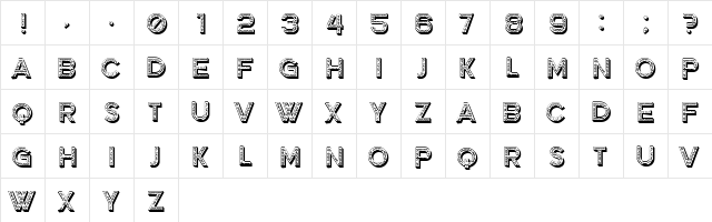 Grower Regular  glyph index