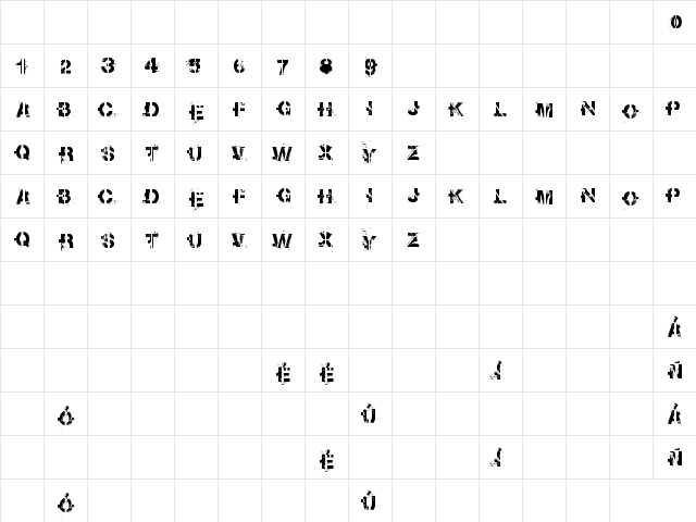 soot break Regular  glyph index