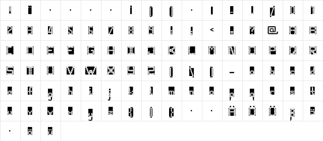 PangolinBlack Negative  glyph index