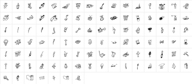 MiniPics HomeBuddies  glyph index
