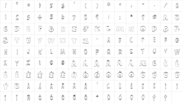 FZ UNIQUE 30 HOLLOW Normal  glyph index