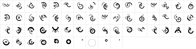 CircleMixes Regular  glyph index