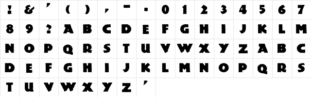 Lemiesz-Normal Regular  glyph index