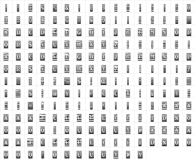 a_TrianglerCmMr Regular  glyph index