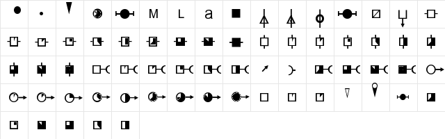 WEA_GSK Regular  glyph index