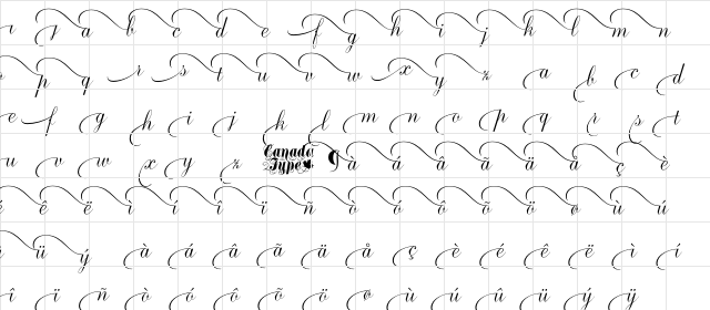 Ambassador Script Begs I Regular  glyph index