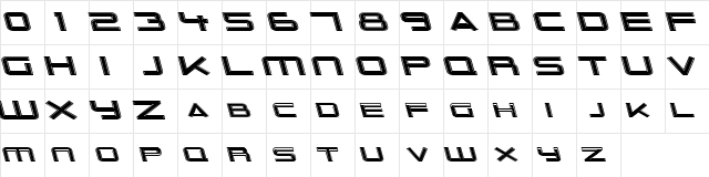 Outer Limits Extended Italic  glyph index