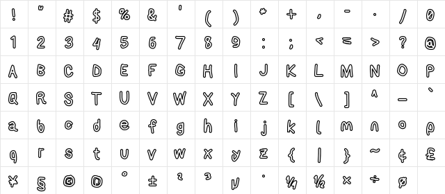 AppleStorm XbdOut  glyph index