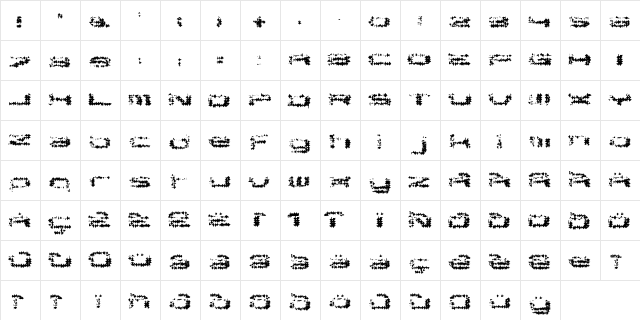 TG Parix tras  glyph index