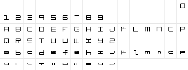 Finz Regular  glyph index