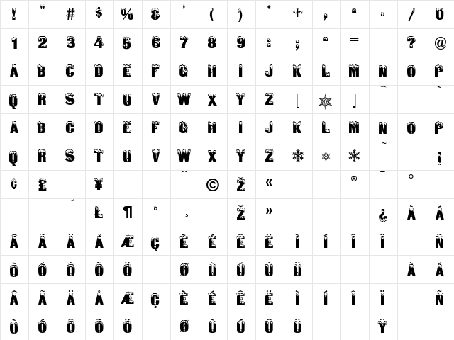 Igloo Solid Normal  glyph index