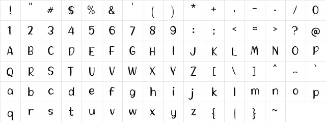 a Arbei Berry Regular  glyph index