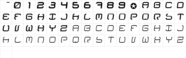 Paganspace BTE Edition Thin Paganspace  glyph index