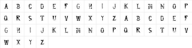 francis_mirtha Regular  glyph index