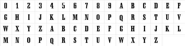 NFL Eagles Regular  glyph index