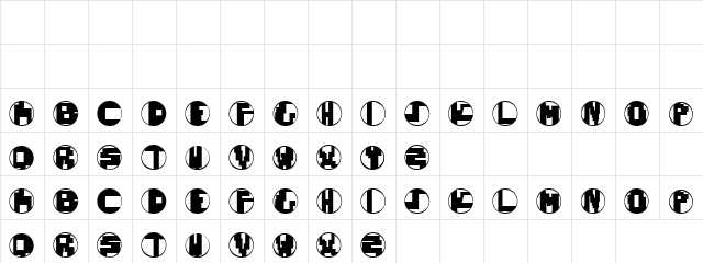 0Volt Regular  glyph index