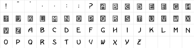 Kramer Regular  glyph index