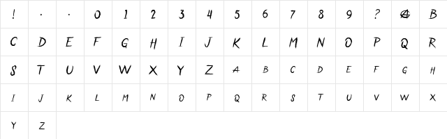 Anarchaos Regular  glyph index