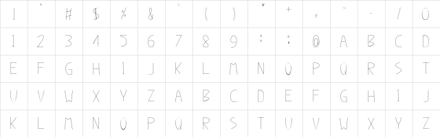 Dcap Regular  glyph index