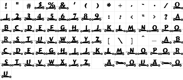 GibGas Normal  glyph index