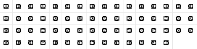 Ordinary Capitals Inverted Regular  glyph index