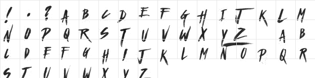 Haze Light Demo Regular  glyph index