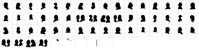 BlackHeads Regular  glyph index