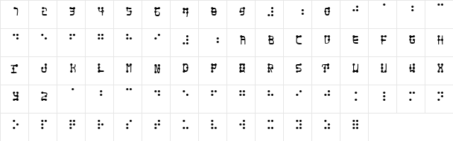 enen eng  glyph index