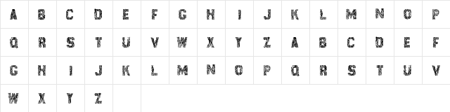 SurfPoint Regular  glyph index