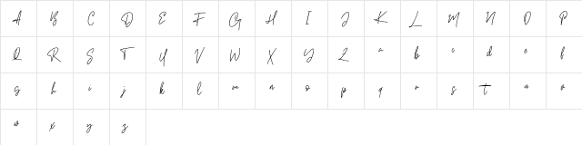 Pillish Free Regular  glyph index