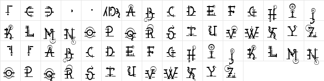 The Truth Regular  glyph index