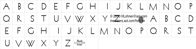 Koch Quadrat Fill Regular  glyph index