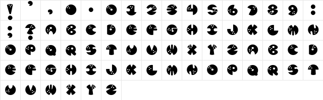 JI Bowling Balls JI Bowling Balls  glyph index
